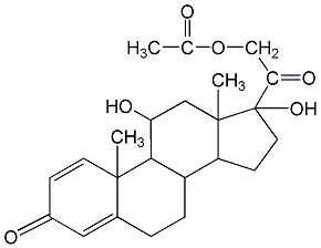 醋酸泼尼松龙结构式